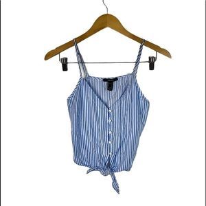 Forever 21 Tie Knot Striped Cami CropTop size S